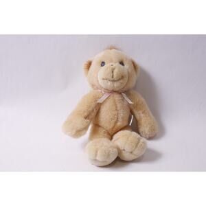 Precious Moments Charlie Bear Plush Beige Stuffed Animal Vintage ~260302-WH 1020